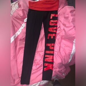 Victoria’s Secret Pink fold over Leggings